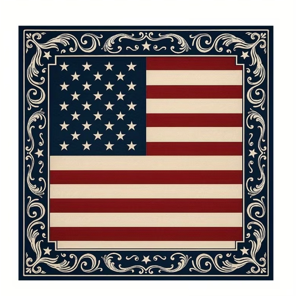🇺🇸 HUGE 🇺🇸 American Flag Bandana 33.5” Square 🇺🇸 BEAUTIFUL!!